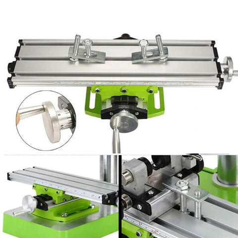 Multifunction Milling Work Table For Bench Drills And Drill Presses Pro Grade Workhorse Adjustable Dovetail Slotted Aluminum Alloy Construction Precision Slide Table With Compact Design To Maximize Space And Accuracy