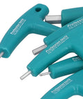 Heavy Duty Hex Wrench Kit With Double Tips T Handle For Precise Screw Tightening Made From Premium 45 Steel Tool Set That Holds Up Tough Jobs, teal T-handle wrenches