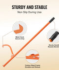 Heavy Duty Cant Hook Log Lifter With Adjustable Steel Hook And Rubber Grip For Easy Timber Handling 46.5 Inch Timber Jack