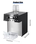 Commercial Electric Shaved Ice Machine For Snow Cones And Milk Tea Shops Adjustable Thickness Ice Shaver Grinder dimensions