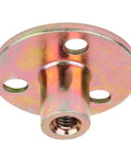 5 Pcs T Nut Flange 3 Hole Galvanized Iron Furniture Fixing Tee Round Base Nut M6 For Woodwork Cabinets And DIY Projects