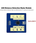 24 GHz Millimeter Wave Radar Sensor Module With Digital Output For Distance Measurement And Ranging, Compact Module For Microcontrollers And Object Detection Projects, Plug In Friendly, blue PCB