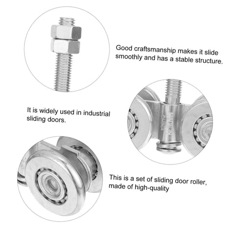 Beefy, Heavy Duty Sliding Door Hanging Wheel Track Roller Replacement For Industrial Doors, Smooth Operation And Easy Install