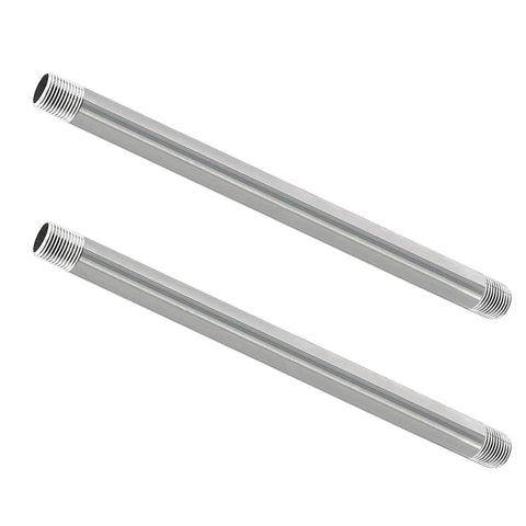 Tough As Nails Heavy Duty Stainless Steel Pipe Three Quarter Inch NPT, Sixteen Inches Long, Set Of Two, 304 Stainless Tubing