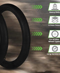 Heavy Duty 20x4.0 Fat Bike Inner Tube With 32mm Schrader Valve, Reinforced Tube Liner For Extra Puncture Resistance features