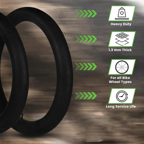 Heavy Duty 20x4.0 Fat Bike Inner Tube With 32mm Schrader Valve, Reinforced Tube Liner For Extra Puncture Resistance features