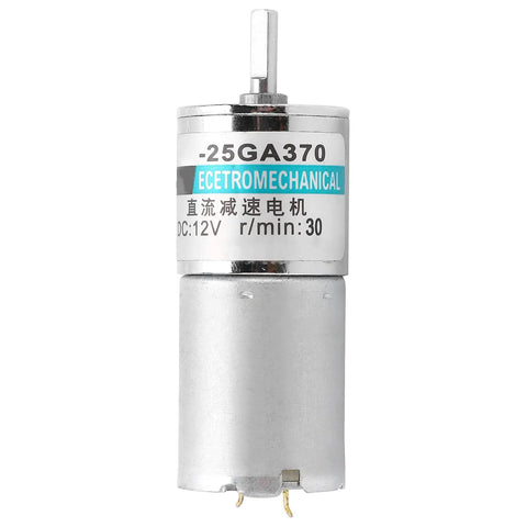 Heavy Duty 12V DC Gear Motor With Pure Copper Windings And All Metal Gears For Smooth Industrial Automation Projects delivering 30 RPM