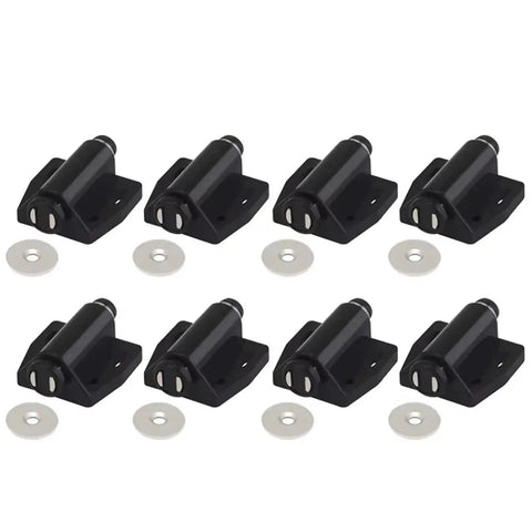 16 Pieces Magnetic Push To Open Cabinet Latches for Easy Breezy Wardrobe Doors Rebound Magnet with Strong Hold No Tools Required