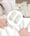 Top Shelf Anti Static Fingertip Protectors White Latex Finger Cots for electronics repair and painting, 800 pieces.