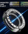 Polarized Microscope Ring Light With Adjustable 72 LED Source Anti Glare Eliminates Reflections For Stereo Microscope And Camera Dual Polarization Optical Lenses Rotatable Refraction Angles Pro Grade Bright Even Illumination, black ring