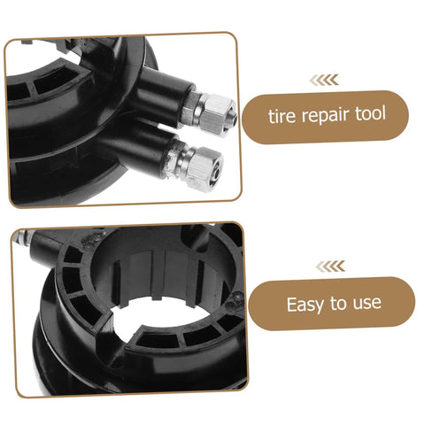 Close-up of Rotary Coupler Tire Changer Tool for Quick Tire Removal and Installation Air Valve Adapter for Auto Shops and DIY Enthusiasts