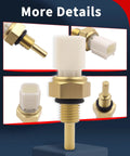 Honda Engine Coolant Temperature Sensor With Connector Fits Accord Civic CRV Odyssey Pilot Ridgeline Fit Insight CRZ And More Easy Install Durable OEM Grade Replacement For Reliable Engine Cooling brass sensor