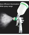 Cordless Mini Airbrush Paint Sprayer With 1.0 And 1.2 Mm Tips For Slick Auto Detailing And Diy Hustle showing efficient atomization and wide spray range.