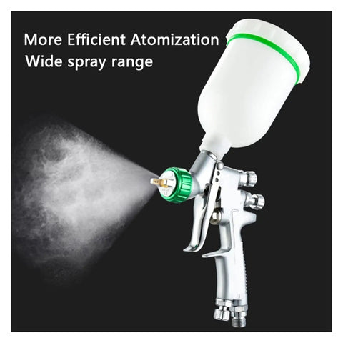 Cordless Mini Airbrush Paint Sprayer With 1.0 And 1.2 Mm Tips For Slick Auto Detailing And Diy Hustle showing efficient atomization and wide spray range.