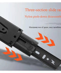 Premium Bottom Mount Drawer Slides 8 to 20 Inch Silent Concealed Heavy Duty Cabinet Runners showing three-section slide rail design.