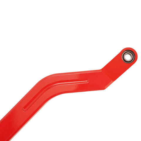 Radius Arm For Polaris RZR XP 1000 And XP 4 1000 Beefed Up High Clearance Rear Boxed Arms Aluminum And 304 Stainless Steel Red Powder Coated Off Road Durable Upgrade red rear radius arm with bearing eye