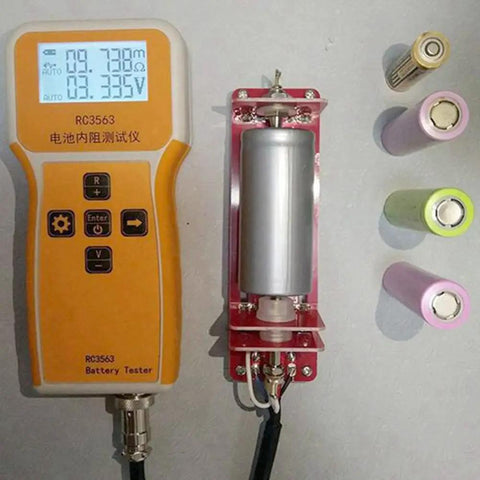 RC3563 Battery Internal Resistance And Voltage Tester For Four Wire AC Lithium Cells, 3 Digit Meter With Large Display, True Four Wire Measurement, Quick Readout, Built In 1000mAh Battery, Portable Battery Detector on lithium cells
