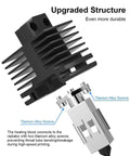 Diagram of Hotend Kit With Fan For P1P And P1S 3D Printer Series, showing titanium alloy screws connecting the heating block