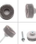 Two Pack White Bristle Discs 120 Grit, 2 Inch Abrasive Discs With 1/4 Shank For Rotary Tools, Gasket Removal And Coating Prep