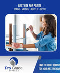 Woman using Two Pack 3 Inch Angle Paint Brushes With Durable Wooden Comfort Grip for easy control on furniture piece