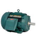 Heavy Duty Three Phase Electric Motor 60 Hp 575 Volts Foot Mounted TEFC severe duty industrial with green cast iron frame.