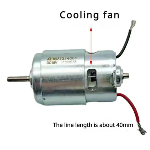 Beefy 775 DC Gear Motor, 18V 120W with ball bearing and cooling fan, large torque, high power, quiet run, heavy duty gearhead motor