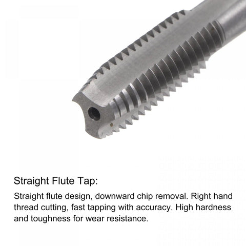 Close-up of Go To 5/16-20 UN Straight Flute Tap, titanium plated for precise threading and durable pro grade performance.