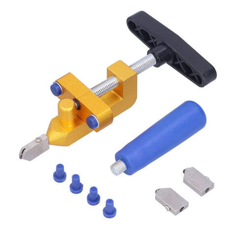 Handheld Glass Tile Cutter, Dope Pro Grade Manual Glass Cutter With Aluminum Alloy Handle for 3 to 15mm mirror and tile set