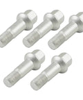 Heavy Duty 5 Pack Wheel Lug Bolt And Nut Kit For G63 G550 S65 W220 W164 A0009905307 Replacement Upgrades for Benz Cars silver steel bolts
