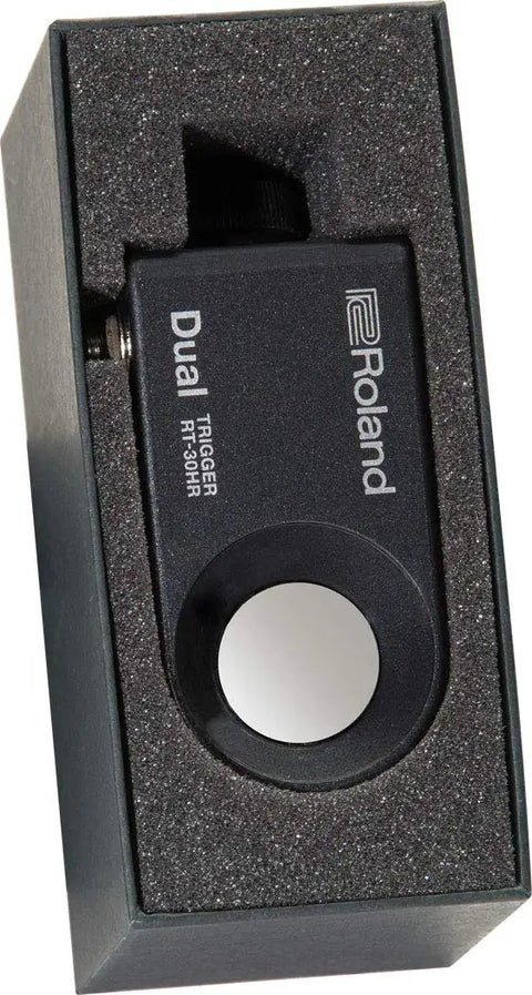 Bass Drum Trigger For Hybrid Drumming With Dual Head And Rim Triggers, Adjustable On Metal Hoops, Works With TM-2 Trigger Module