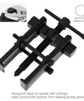ChgImposs 3-inch two-jaw gear puller, adjustable CR-V steel bearing/gear separator for removing bearings and pulleys.