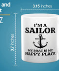 Morning Brew Ready My Boat Is Coffee Mug 11oz White Ceramic For Boaters Sailors And Lake Lovers with anchor design