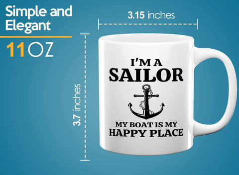 Morning Brew Ready My Boat Is Coffee Mug 11oz White Ceramic For Boaters Sailors And Lake Lovers with anchor design