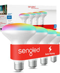 Works With Alexa BR30 Smart Flood Light Bulbs With Full Color And Tunable White, 650 Lumens, 65 Watt Equivalent in box
