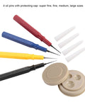 Watch Oiler Kit For Precision Lubrication 4 Piece Oil Pen Set With Multi Well Oil Cup showing oil pens and cup with lids