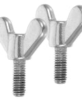 Premium M6 Stainless Steel Wing Nuts, No Sweat Butterfly Thumb Bolts For Flagpole Brackets And Yard Upgrades, Badass Rustproof Replacement Hardware With Smooth Grip.