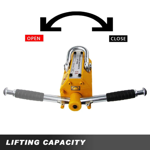 Lifting Magnet With Release 2200 Pound Capacity Neodymium Permanent Magnet Lifter With Anti-Slip Handle