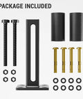 Heavy Duty 4 Inch Gate Guide Roller Kit With Steel Bracket And Hard Nylon Rollers For Sliding Gates Up To Five Point Seven Inches Built To Last Rust Proof Corrosion Resistant Quiet Operation Durable Gate Hardware, shown with components and mounting hardware.
