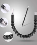 Flexible extension shaft from 32Piece Pro Grade Drill Bits And Socket Set With Stainless Steel Heads, focus on design and connectors.