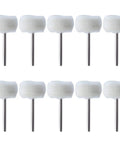Mini Felt Polishing Brush Wheel Set With 60 Pieces 3mm Shank For Rotary Tools Drills And Pneumatic Polishers Pro Grade Jade Buffing Wheels displayed in two rows