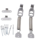Stainless Steel Hood Spring Fastener Clips For Cars And Trucks Secure Your Hood On Every Ride No Hood Pop On Highways Or Rough Roads Durable Automotive Clip Set, stainless steel clips and rivets