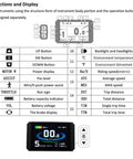 Diagram and labels of Electric Bike Display Panel For KT LCD8H Controllers Color Waterproof 24V 36V 48V Digital Screen