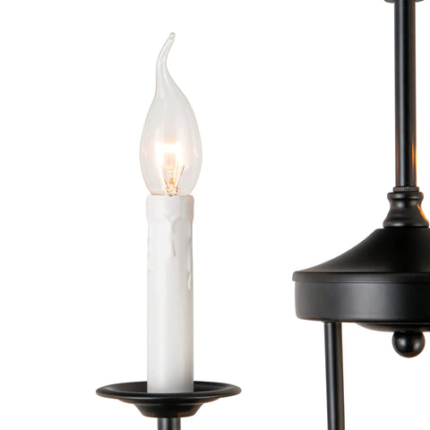 Three Light Farmhouse Candle Style Chandelier For Entryways, Dining Rooms, And Kitchen Islands, Rustic Ceiling Pendant Light Fixture With Warm Soft Glow And Industrial Cozy Farmhouse Decor