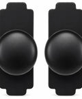 Level Up Your Home Game With These Slick Matte Black Cabinet Knobs Featuring A Heavy Duty Decorative Backplate set, 1.2 inches, zinc alloy.
