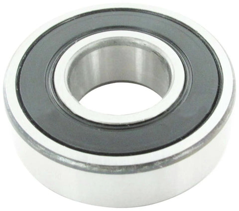 SKF Power Steering Pump Shaft Bearing 62032RSJ, tapered roller, front view, fits AMC Audi Buick Cadillac Chevrolet Chevy Dodge Ford GMC Honda