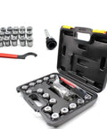 Pro Grade MT3 Shank ER32 Chuck Spanner Set with 15 Pcs Collets M12 Holder for Milling and Lathe in case