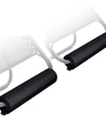 Two Pack Zero Gravity Chair Foot Rest Cushions For Outdoor Recliners, Anti Gravity Folding Lounge Footpads, Black Set