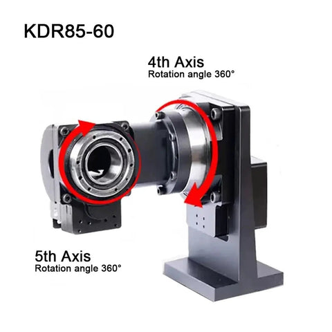 High Performance Fourth And Fifth Axis Electric Hollow Rotary Platform Delivers Dead On Precise Indexing For Cnc Machining with 360° rotation