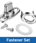 Rock Solid Marine Grade Twist Lock Fastener Kit 35 Pack includes toggle latch, screws, and washer for securing tarps.