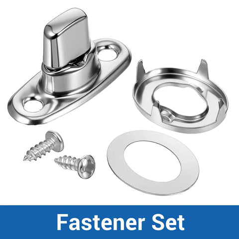 Rock Solid Marine Grade Twist Lock Fastener Kit 35 Pack includes toggle latch, screws, and washer for securing tarps.